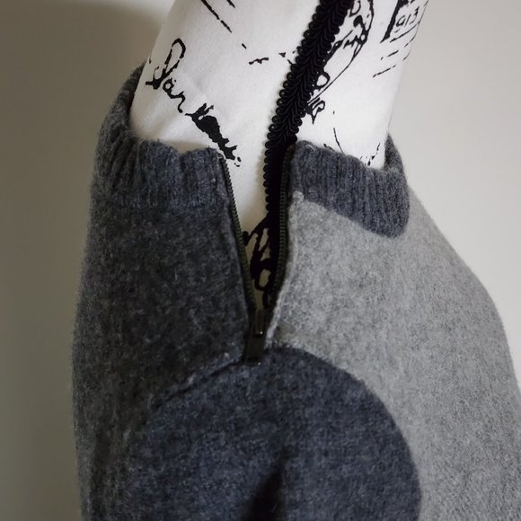 J. Crew Two-Toned Gray Wool Sweater - Picture 7 of 9